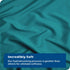 2 Piece Hotel Soft Microfiber Quilt Cover Set-2000TC Duvet/Donna Cover Set & Pillowcases -1 Quilt Cover Zipper Closure & 1 x Pillowcases-Breathable Bedding - Wrinkle, Fade, Stain Resistant(Biscay blue,King Single)