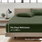 2 Piece Fitted Sheet Set- Fitted Sheet & Pillowcases -Breathable Bedding - Wrinkle, Fade, Stain Resistant- 40cm Deep Pocket Fitted Bed Sheet Set(Olive green,King Single)