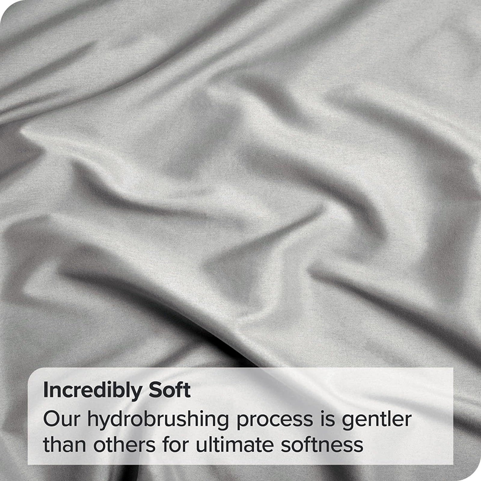 2 Piece Fitted Sheet Set- Fitted Sheet & Pillowcases -Breathable Bedding - Wrinkle, Fade, Stain Resistant- 40cm Deep Pocket Fitted Bed Sheet Set(Silver-gray,King Single)