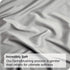 2 Piece Fitted Sheet Set- Fitted Sheet & Pillowcases -Breathable Bedding - Wrinkle, Fade, Stain Resistant- 40cm Deep Pocket Fitted Bed Sheet Set(Silver-gray,King Single)
