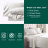 3 Piece Bed Sheet Set- Bedding Sheets & Pillowcases -Breathable Bedding - Wrinkle, Fade, Stain Resistant-Deep Pocket Flat Fitted Bed Sheet Set(Raw white,King Single)