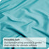 Hotel Quality Fitted Sheet - 1 Piece Fitted Sheet  -Breathable Bedding - Wrinkle, Fade, Stain Resistant- 16inch/40cm Deep Pocket Fitted Bed Sheet-Wrinkle and Fade Resistant,(Ice blue,King Single)