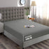 Hotel Quality Fitted Sheet - 1 Piece Fitted Sheet  -Breathable Bedding - Wrinkle, Fade, Stain Resistant- 16inch/40cm Deep Pocket Fitted Bed Sheet-Wrinkle and Fade Resistant,(Grey,King Single)