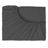 Hotel Quality Fitted Sheet - 1 Piece Fitted Sheet  -Breathable Bedding - Wrinkle, Fade, Stain Resistant- 16inch/40cm Deep Pocket Fitted Bed Sheet-Wrinkle and Fade Resistant,(Dark gray,King Single)