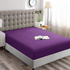 King Single Fitted Sheet 40cm Deep Pocket Microfiber Wrinkle Fade Resistant Purple