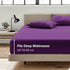 Hotel Quality Fitted Sheet - 1 Piece Fitted Sheet  -Breathable Bedding - Wrinkle, Fade, Stain Resistant- 16inch/40cm Deep Pocket Fitted Bed Sheet-Wrinkle and Fade Resistant,(Purple,King Single)