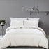 3 Piece Hotel Soft Microfiber Quilt Cover Set-2000TC Duvet/Donna Cover Set & Pillowcases -1 Quilt Cover Zipper Closure & 1 x Pillowcases-Breathable Bedding - Wrinkle, Fade, Stain Resistant(Raw white,Queen)