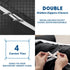 3 Piece Hotel Soft Microfiber Quilt Cover Set-2000TC Duvet/Donna Cover Set & Pillowcases -1 Quilt Cover Zipper Closure & 1 x Pillowcases-Breathable Bedding - Wrinkle, Fade, Stain Resistant(Black,Queen)