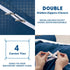 3 Piece Hotel Soft Microfiber Quilt Cover Set-2000TC Duvet/Donna Cover Set & Pillowcases -1 Quilt Cover Zipper Closure & 1 x Pillowcases-Breathable Bedding - Wrinkle, Fade, Stain Resistant(Navy,Queen)