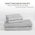 3 Piece Hotel Soft Microfiber Quilt Cover Set-2000TC Duvet/Donna Cover Set & Pillowcases -1 Quilt Cover Zipper Closure & 1 x Pillowcases-Breathable Bedding - Wrinkle, Fade, Stain Resistant(Silver-gray,Queen)