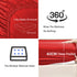 3 Piece Fitted Sheet Set- Fitted Sheet & Pillowcases -Breathable Bedding - Wrinkle, Fade, Stain Resistant- 40cm Deep Pocket Fitted Bed Sheet Set(Red,Queen)