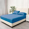 Queen Fitted Sheet Set 2000TC Microfibre 40cm Deep Pocket Ocean