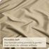 3 Piece Fitted Sheet Set- Fitted Sheet & Pillowcases -Breathable Bedding - Wrinkle, Fade, Stain Resistant- 40cm Deep Pocket Fitted Bed Sheet Set(Camel Beige,Queen)
