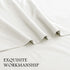 4 Piece Bed Sheet Set- Bedding Sheets & Pillowcases -Breathable Bedding - Wrinkle, Fade, Stain Resistant-Deep Pocket Flat Fitted Bed Sheet Set(Raw white,Queen)
