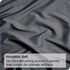4 Piece Bed Sheet Set- Bedding Sheets & Pillowcases -Breathable Bedding - Wrinkle, Fade, Stain Resistant-Deep Pocket Flat Fitted Bed Sheet Set(Dark gray,Queen)