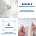 2 Piece Hotel Soft Microfiber Quilt Cover Set-2000TC Duvet/Donna Cover Set & Pillowcases -1 Quilt Cover Zipper Closure & 1 x Pillowcases-Breathable Bedding - Wrinkle, Fade, Stain Resistant(White,Single)