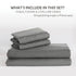 2 Piece Hotel Soft Microfiber Quilt Cover Set-2000TC Duvet/Donna Cover Set & Pillowcases -1 Quilt Cover Zipper Closure & 1 x Pillowcases-Breathable Bedding - Wrinkle, Fade, Stain Resistant(Grey,Single)