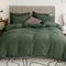 Single 2-Piece 2000TC Microfibre Quilt Cover Set Olive Green