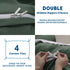 2 Piece Hotel Soft Microfiber Quilt Cover Set-2000TC Duvet/Donna Cover Set & Pillowcases -1 Quilt Cover Zipper Closure & 1 x Pillowcases-Breathable Bedding - Wrinkle, Fade, Stain Resistant(Olive green,Single)