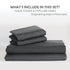 2 Piece Hotel Soft Microfiber Quilt Cover Set-2000TC Duvet/Donna Cover Set & Pillowcases -1 Quilt Cover Zipper Closure & 1 x Pillowcases-Breathable Bedding - Wrinkle, Fade, Stain Resistant(Dark gray,Single)