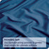 2 Piece Fitted Sheet Set- Fitted Sheet & Pillowcases -Breathable Bedding - Wrinkle, Fade, Stain Resistant- 40cm Deep Pocket Fitted Bed Sheet Set(Navy,Single)