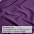 2 Piece Fitted Sheet Set- Fitted Sheet & Pillowcases -Breathable Bedding - Wrinkle, Fade, Stain Resistant- 40cm Deep Pocket Fitted Bed Sheet Set(Purple,Single)