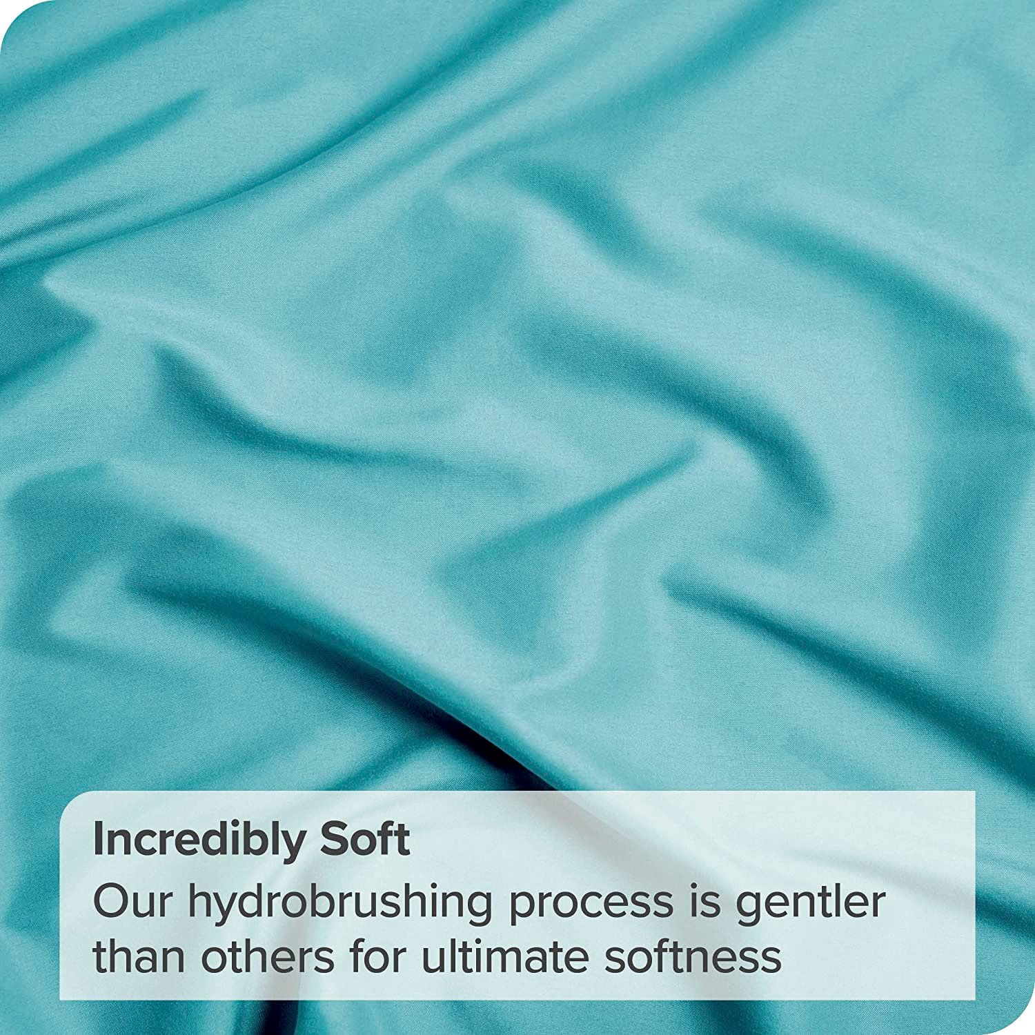 3 Piece Bed Sheet Set- Bedding Sheets & Pillowcases -Breathable Bedding - Wrinkle, Fade, Stain Resistant-Deep Pocket Flat Fitted Bed Sheet Set(Ice Blue,Single)