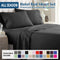 3 Piece Bed Sheet Set- Bedding Sheets & Pillowcases -Breathable Bedding - Wrinkle, Fade, Stain Resistant-Deep Pocket Flat Fitted Bed Sheet Set(Black,Single)