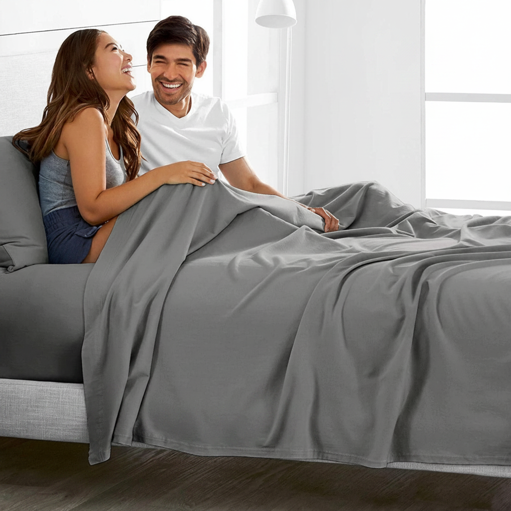 Single 3 Piece 2000TC Microfibre Bed Sheet Set 40cm Deep Pocket Grey