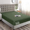 Hotel Quality Fitted Sheet - 1 Piece Fitted Sheet  -Breathable Bedding - Wrinkle, Fade, Stain Resistant- 16inch/40cm Deep Pocket Fitted Bed Sheet-Wrinkle and Fade Resistant,(Olive green,Single)