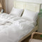 Super King Quilt Cover Set 2000TC Microfibre Duvet Cover 2 Pillowcases White