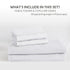 3 Piece Hotel Soft Microfiber Quilt Cover Set-2000TC Duvet/Donna Cover Set & Pillowcases -1 Quilt Cover Zipper Closure & 1 x Pillowcases-Breathable Bedding - Wrinkle, Fade, Stain Resistant(White,Super King)