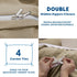 3 Piece Hotel Soft Microfiber Quilt Cover Set-2000TC Duvet/Donna Cover Set & Pillowcases -1 Quilt Cover Zipper Closure & 1 x Pillowcases-Breathable Bedding - Wrinkle, Fade, Stain Resistant(Camel Beige,Super King)