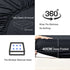 3 Piece Fitted Sheet Set- Fitted Sheet & Pillowcases -Breathable Bedding - Wrinkle, Fade, Stain Resistant- 40cm Deep Pocket Fitted Bed Sheet Set(Black,Super King)