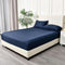Super King Fitted Sheet Set 2000TC Microfibre 40cm Deep Pocket Navy