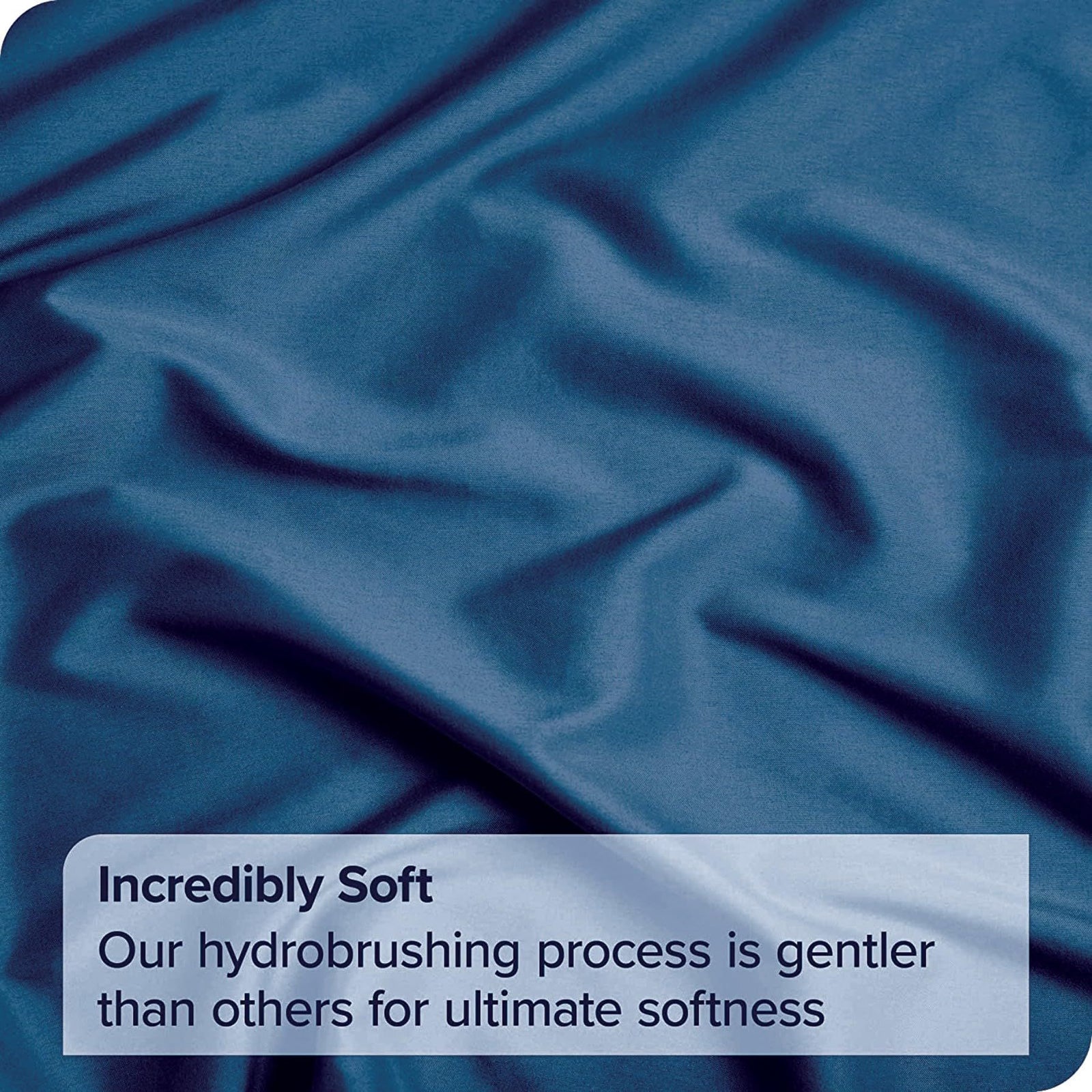 3 Piece Fitted Sheet Set- Fitted Sheet & Pillowcases -Breathable Bedding - Wrinkle, Fade, Stain Resistant- 40cm Deep Pocket Fitted Bed Sheet Set(Navy,Super King)