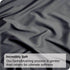 3 Piece Fitted Sheet Set- Fitted Sheet & Pillowcases -Breathable Bedding - Wrinkle, Fade, Stain Resistant- 40cm Deep Pocket Fitted Bed Sheet Set(Dark gray,Super King)