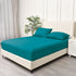 3 Piece Fitted Sheet Set- Fitted Sheet & Pillowcases -Breathable Bedding - Wrinkle, Fade, Stain Resistant- 40cm Deep Pocket Fitted Bed Sheet Set(Biscay blue,Super King)