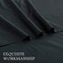 4 Piece Bed Sheet Set- Bedding Sheets & Pillowcases -Breathable Bedding - Wrinkle, Fade, Stain Resistant-Deep Pocket Flat Fitted Bed Sheet Set(Black,Super King)