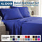 4 Piece Bed Sheet Set- Bedding Sheets & Pillowcases -Breathable Bedding - Wrinkle, Fade, Stain Resistant-Deep Pocket Flat Fitted Bed Sheet Set(Royal blue,Super King)