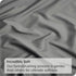 4 Piece Bed Sheet Set- Bedding Sheets & Pillowcases -Breathable Bedding - Wrinkle, Fade, Stain Resistant-Deep Pocket Flat Fitted Bed Sheet Set(Grey,Super King)