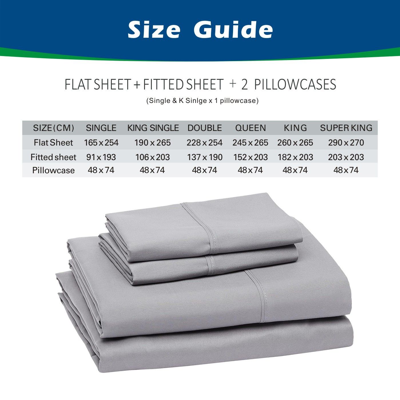 4 Piece Bed Sheet Set- Bedding Sheets & Pillowcases -Breathable Bedding - Wrinkle, Fade, Stain Resistant-Deep Pocket Flat Fitted Bed Sheet Set(Dark gray,Super King)