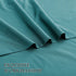 4 Piece Bed Sheet Set- Bedding Sheets & Pillowcases -Breathable Bedding - Wrinkle, Fade, Stain Resistant-Deep Pocket Flat Fitted Bed Sheet Set(Biscay blue,Super King)