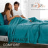 4 Piece Bed Sheet Set- Bedding Sheets & Pillowcases -Breathable Bedding - Wrinkle, Fade, Stain Resistant-Deep Pocket Flat Fitted Bed Sheet Set(Biscay blue,Super King)