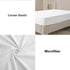 Hotel Quality Fitted Sheet - 1 Piece Fitted Sheet  -Breathable Bedding - Wrinkle, Fade, Stain Resistant- 16inch/40cm Deep Pocket Fitted Bed Sheet-Wrinkle and Fade Resistant,(White,Super King)