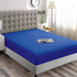Super King Fitted Sheet Royal Blue Microfiber 40cm Deep Pocket