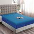 Double Fitted Sheet Ocean Blue Microfiber 40cm Deep Pocket