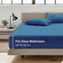 Hotel Quality Fitted Sheet - 1 Piece Fitted Sheet  -Breathable Bedding - Wrinkle, Fade, Stain Resistant- 16inch/40cm Deep Pocket Fitted Bed Sheet-Wrinkle and Fade Resistant,(Ocean,Super King)