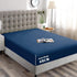 Hotel Quality Fitted Sheet - 1 Piece Fitted Sheet  -Breathable Bedding - Wrinkle, Fade, Stain Resistant- 16inch/40cm Deep Pocket Fitted Bed Sheet-Wrinkle and Fade Resistant,(Navy,Super King)
