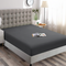 Super King Fitted Sheet Dark Grey Microfiber 40cm Deep Pocket
